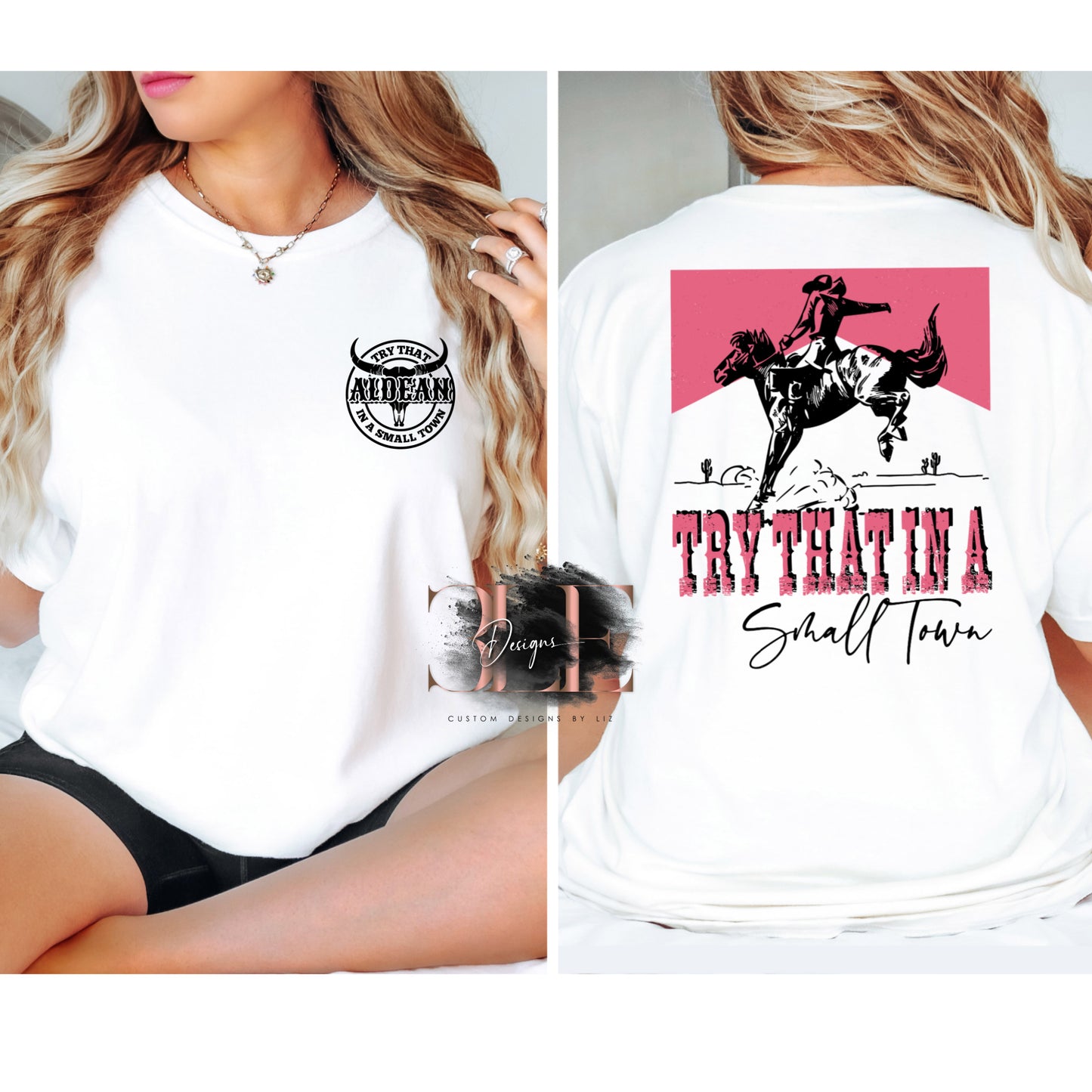 Try That In A Small Town Shirt, Patriotic Shirt for Women, Proud American Graphic Tee, Patriotic T-shirt, American Flag Shirt