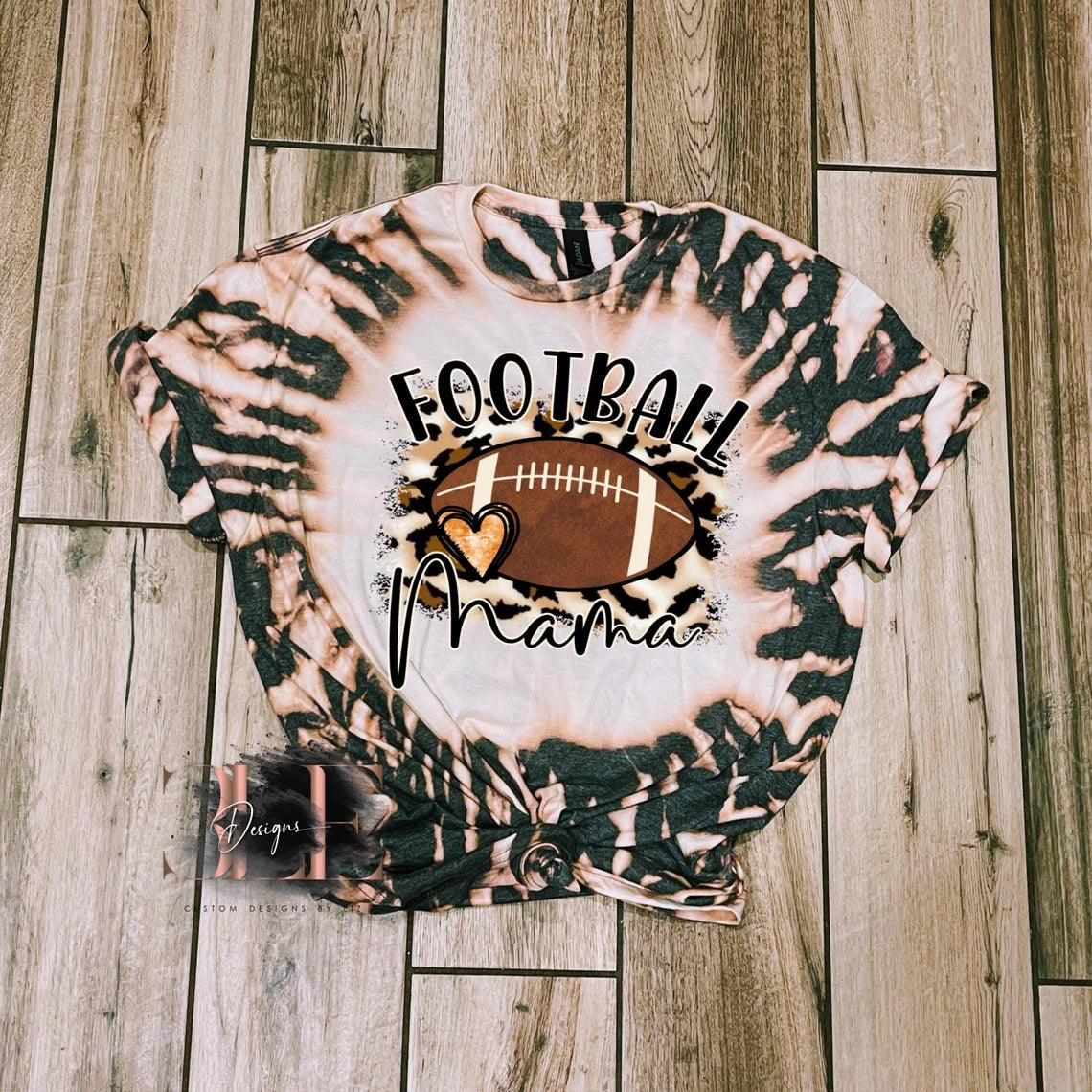 Football Mama Bleached T-shirt, Football Mom Shirt, Bleached Tee, Sports Mom, Sports Mom Shirt, Football Season, Gifts For Women, Mama Shirt