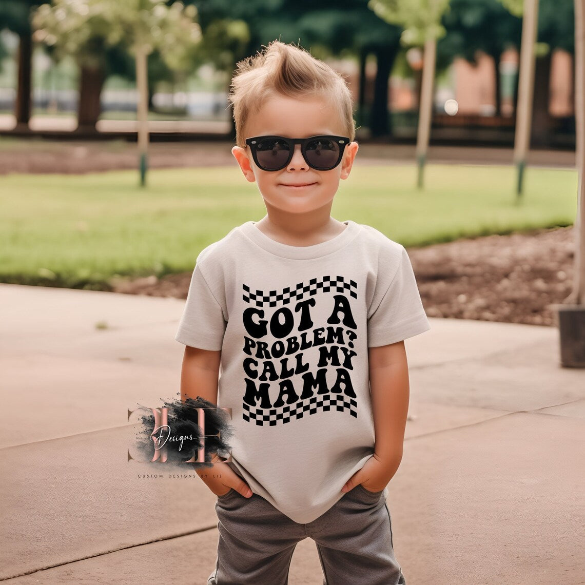 Got A Problem Call My Mama Kid Graphic T-Shirt, Funny Kid Shirt, Funny Gift For Kid, Cute Graphic Tee For A Child, Funny Shirt For Kids