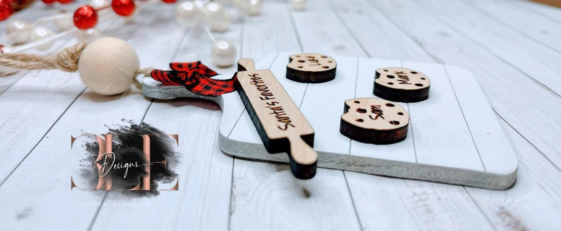 Personalized Chocolate Chip Cookie Ornament, Grandma, Mimi, Mama, Mommy, Mom, Nana, Custom Ornaments With Kids Names, Custom Gift for Baker