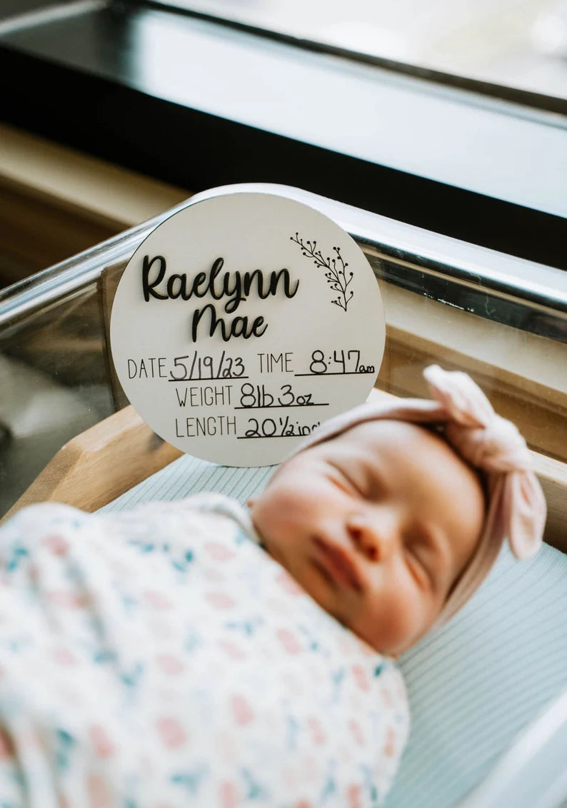 Personalized Baby Name Birth Stats,Wood Sign Baby Name Announcement Custom Baby Name Sign, Newborn Wooden Sign, Baby Shower Gift Ideas