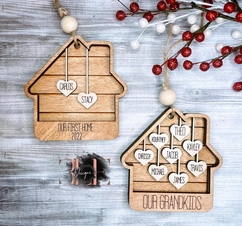 Personalized This Is Us Ornament, Our First Home, Our Grandkids, Our Family, Christmas in July Ornaments, Custom Ornament, House Warming