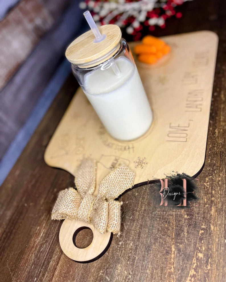Personalized Santa Cookie Tray, Tray for Cookies for Santa, Christmas Cookies, Santa Tray, Cookie Tray, Gift for Mom, Christmas in July Gift