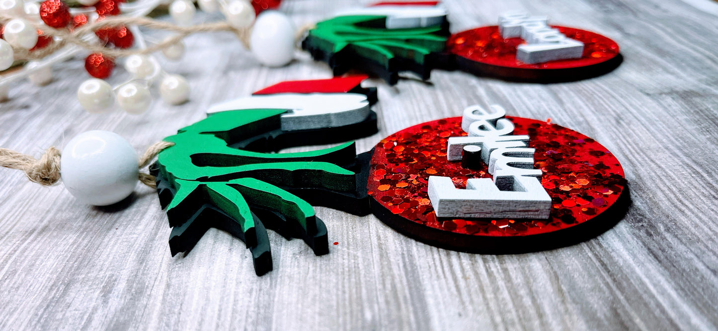 Personalized Christmas Ornament, Personalized Ornament, Custom Ornament, Christmas in July, Custom Stocking Tag
