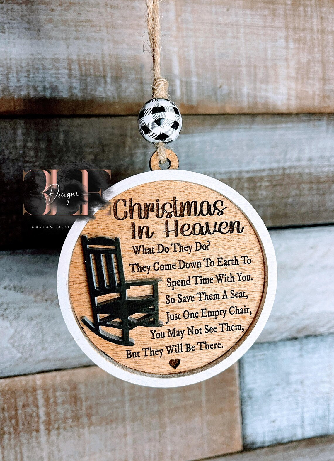 Christmas in Heaven, Christmas Ornament, Custom Ornaments, Loss of a Loved One, Remembering a Loved One, Family in Heaven, Memorial Gifts