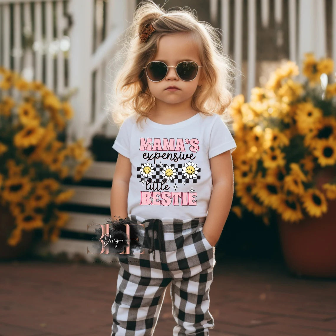 Mamas Expensive Little Bestie Toddler or Youth size Tee, Funny T-shirt For Little Girl, Mother Daughter Shirt, Cute Shirt For Girl,