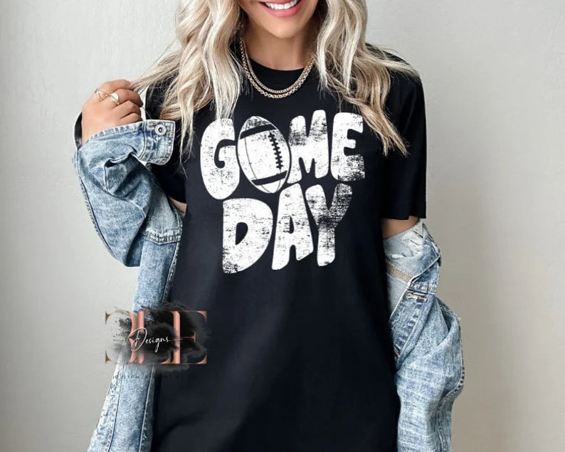 Football Mom Shirt, Game Day Graphic Tshirt, Custom Football Mom Tee, Graphic Football Shirt for Mom, Sports Mom Shirt, Game Day Football