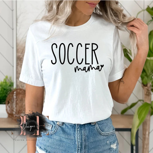 Soccer Mama Sports Mom Graphic T-Shirt, Soccer Mom Tee Sports Shirt, Soccer Mom Shirt, Soccer Gift For Woman, Soccer Mama Shirt, Soccer Tee