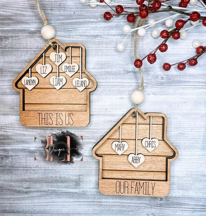 Personalized This Is Us Ornament, Our First Home, Our Grandkids, Our Family, Christmas in July Ornaments, Custom Ornament, House Warming