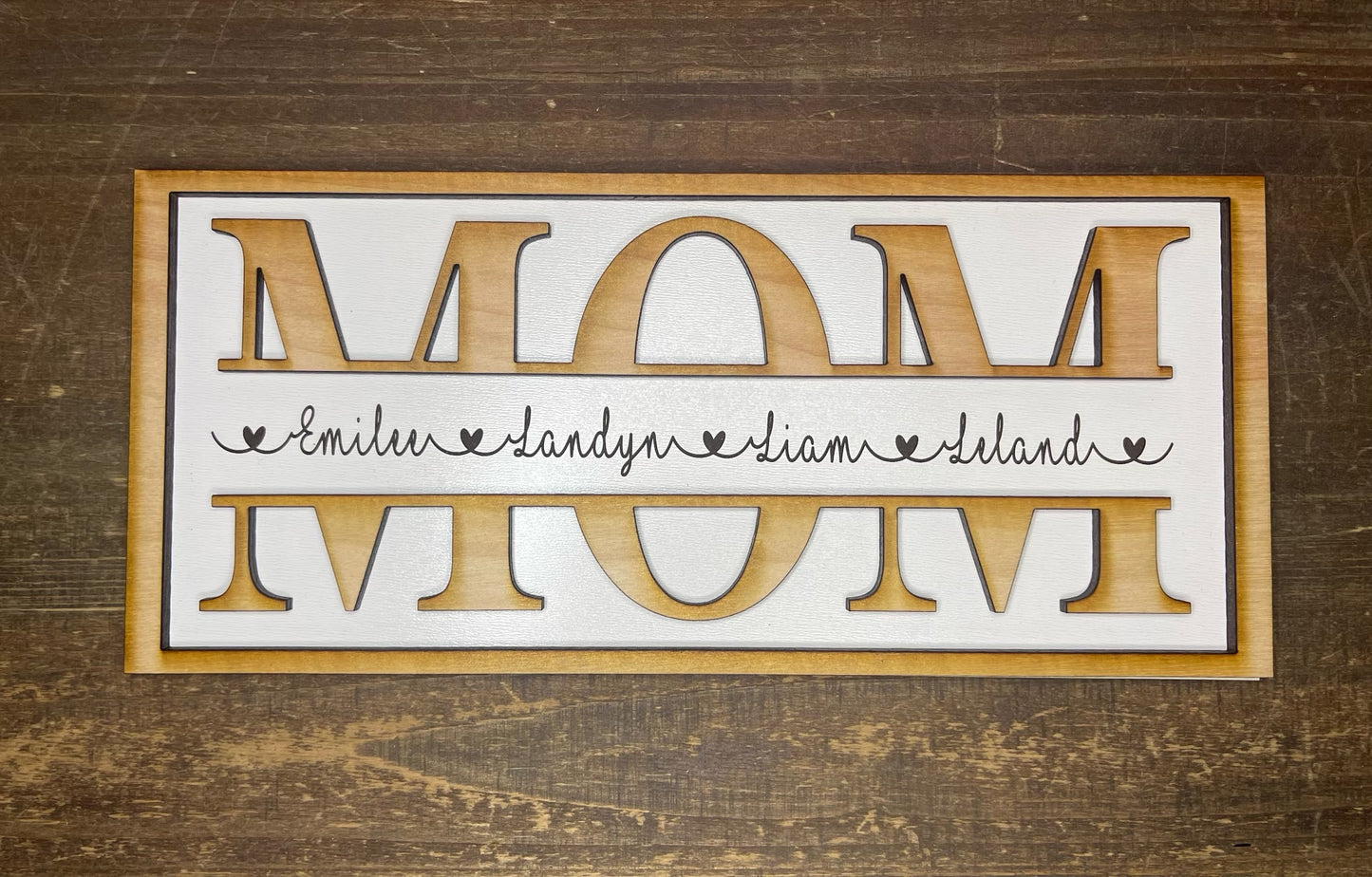 Personalized Mom Wooden Sign, Mama Wooden Sign, Children’s Names, Mother’s Day gift, Gift for Mother’s Day, Gift for Her, Gift Ideas For Mom